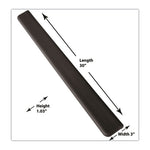 Gel Wrist Rest for Standing Desks, 30.13 x 3.25, Black