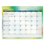 Recycled Cosmos Wall Calendar, Cosmos Artwork, 14.88 x 12, White/Blue/Multicolor Sheets, 12-Month (Jan to Dec): 2024