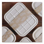 Fiber Container Sleeves, World Centric Leaf Design, 7.5" x 10" x 3.25", Natural, Paper, 800/Carton