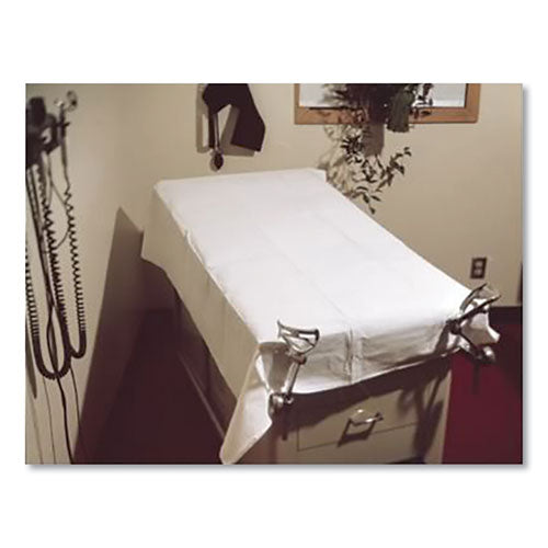 Disposable Tissue/Poly Drape Sheets, 40 x 72, White, 50/Carton