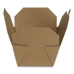 Reclosable One-Piece Natural-Paperboard Take-Out Box, 4.5 x 5 x 2.5, Brown, Paper, 450/Carton