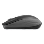 M190 Wireless Optical Mouse, 2.4 GHz Frequency/33 ft Wireless Range, Left/Right Hand Use, Black/Gray