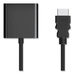 HDMI to VGA Adapter, 6", Black