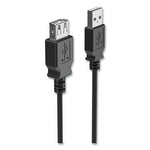 USB 2.0 Extension Cable, 15 ft, Black