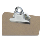 Recycled Hardboard Clipboard, 1" Clip Capacity, Holds 5.5 x 8.5 Sheets, Brown