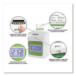 UB1000 Electronic Non-Calculating Time Clock Bundle, LCD Display, Beige/Green