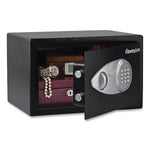 X055 Digital Security Safe, 0.58 cu ft, 13.8 x 10.6 x 8.7, Black/Silver