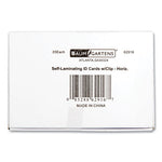 Self Laminating Badge Holder, Horizontal, 3.5 x 2.25, Clear, 25/Pack