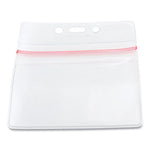 Sealable Cardholder, Horizontal, 3.75 x 2.62, Clear, 50/Pack