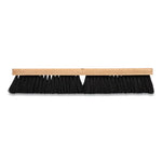 Tampico Push Broom Head, Black Bristles, 18"