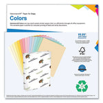 Colors Print Paper, 20 lb Bond Weight, 11 x 17, Blue, 500/Ream