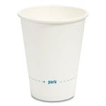 White Paper Hot Cups, 12 oz, 50/Pack