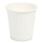 White Paper Hot Cups, 3 oz, 100/Pack