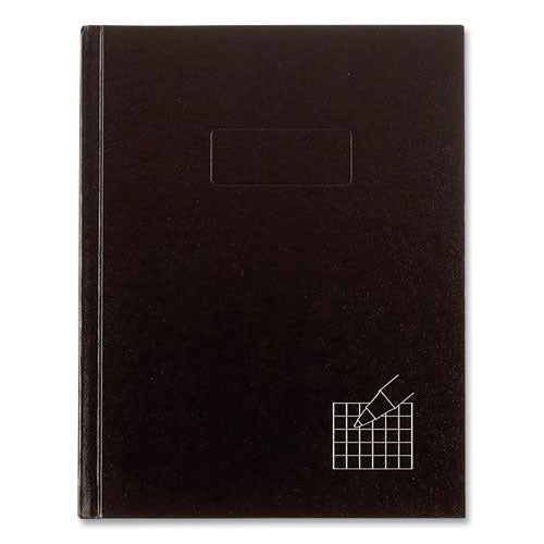 Professional Quad Notebook, Quadrille Rule (4 sq/in), Black Cover, (96) 9.25 x 7.25 Sheets