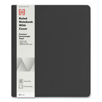 Soft-Cover Notebook Folio Set, 1-Subject, Narrow Rule, Black Cover, (80) 11 x 8.5 Sheets