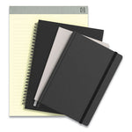 Wirebound Soft-Cover Project-Planning Notebook, 1-Subject, Project-Management Format, Black Cover, (80) 9.5 x 6.5 Sheets
