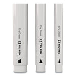 Dry Erase Marker, Pen-Style, Extra-Fine Bullet Tip, Black, Dozen