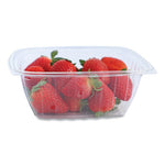 PLA Rectangular Deli Containers, 32 oz, 6.1 x 7.6 x 2.8, Clear, Plastic, 600/Carton