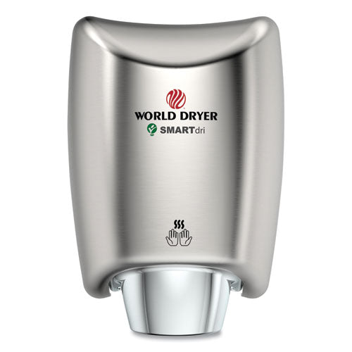 SMARTdri Hand Dryer, 110-120 V, 9.33 x 7.67 x 12.5, Brushed Stainless Steel