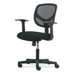 1-Oh-Two Mid-Back Task Chairs, Supports Up to 250 lb, 17" to 22" Seat Height, Black