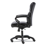 Mid-Back Executive Chair, Supports Up to 225 lb, 19" to 23" Seat Height, Black