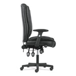 High-Back Executive Chair, Supports Up to 225 lb, 17" to 20" Seat Height, Black