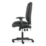 High-Back Executive Chair, Supports Up to 225 lb, 17" to 20" Seat Height, Black