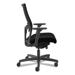 Ignition 2.0 4-Way Stretch Mid-Back Mesh Task Chair, Adjustable Lumbar Support, Black Seat/Back, Black Base