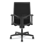 Ignition 2.0 4-Way Stretch Mid-Back Mesh Task Chair, Adjustable Lumbar Support, Black Seat/Back, Black Base