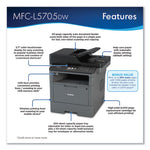 MFC-L5705DW Wireless All-in-One Laser Printer, Copy/Fax/Print/Scan