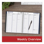 DayMinder Academic Weekly/Monthly Desktop Planner, 11 x 8.5, Charcoal Cover, 12-Month (July to June): 2023 to 2024