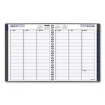 DayMinder Academic Weekly/Monthly Desktop Planner, 11 x 8.5, Charcoal Cover, 12-Month (July to June): 2023 to 2024