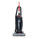 FORCE QuietClean Upright Vacuum SC5845B, 15" Cleaning Path, Black