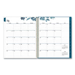 Bakah Blue Academic Year Weekly/Monthly Planner, Floral Artwork, 11 x 8.5, Blue/White Cover, 12-Month (July-June): 2023-2024