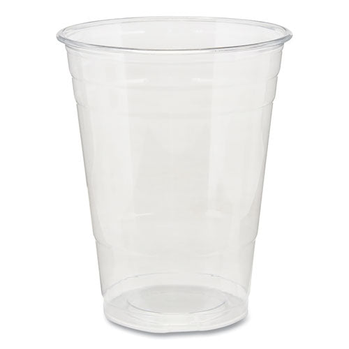 Clear Plastic PETE Cups, 16 oz, 25/Sleeve, 20 Sleeves/Carton