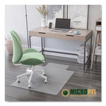 Antimicrobial Chair Mat, Rectangular, 48 x 36, Clear