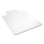 Antimicrobial Chair Mat, Rectangular, 48 x 36, Clear