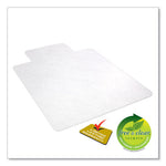 Antimicrobial Chair Mat, Rectangular, 48 x 36, Clear