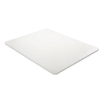 Antimicrobial Chair Mat, Medium Pile Carpet, 60 x 46, Rectangular, Clear