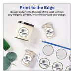 Round Print-to-the Edge Labels with SureFeed and EasyPeel, 2" dia, Matte White, 300/Pack