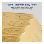 Round Labels, Inkjet Printers, 2" dia, Gold, 12/Sheet, 8 Sheets/Pack