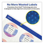 Printable Self-Adhesive Permanent ID Labels w/Sure Feed, 0.75" dia, Clear, 400/PK