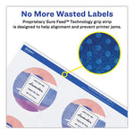 Printable Self-Adhesive Permanent ID Labels w/Sure Feed, 0.75" dia, White 800/PK