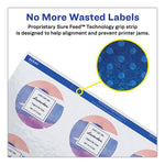 Round Print-to-the Edge Labels with Sure Feed and Easy Peel, 2" dia, Glossy White, 120/PK