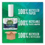 100% Recycled Paper Kitchen Towel Rolls, 2-Ply, 11 x 5.4, 140 Sheets/Roll, 6 Rolls/Pack