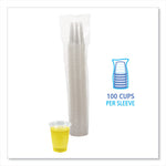 Translucent Plastic Cold Cups, 7 oz, Polypropylene, 100/Pack