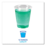 Translucent Plastic Cold Cups, 12 oz, Polypropylene, 50 Cups/Sleeve, 20 Sleeves/Carton
