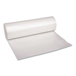 Recycled Low-Density Polyethylene Can Liners, 60 gal, 1.4 mil, 38" x 58", Clear, 10 Bags/Roll, 10 Rolls/Carton