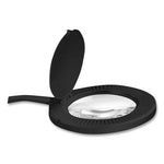 Clamp-On, 3 Diopter LED Desktop Magnifier, 6.88w x 16.63d x 16.75h, Black