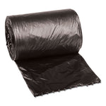 Low-Density Waste Can Liners, 4 gal, 0.35 mil, 17" x 17", Black, 50 Bags/Roll, 20 Rolls/Carton